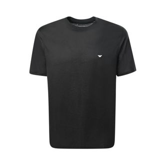 Emporio Armani T-shirt met ronde hals - Heren - T-shirts - Zwart - XL - Katoen - Tops