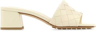 Bottega Veneta Off White Leather Heels