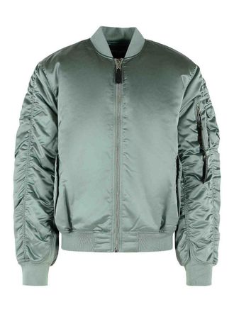 Alpha Industries Ma-1 Uv Silverblue Nylon Bomber Jacket