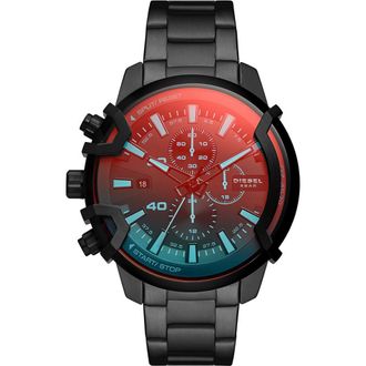 Diesel Griffed Mens Black Watch DZ4578 Stainless Steel - One Size