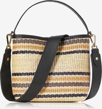 Gigi New York Tate Bucket Bag in Natural Raffia at Nordstrom