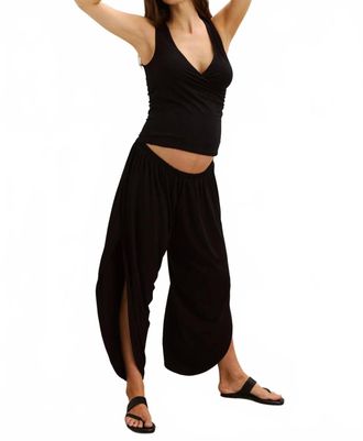 Hatch Jeanie Pant -Maternity In Black