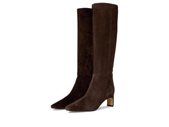 Calvin Klein Caterine Womens Boots Dark Brown Leather : 6.5 M, Faux Leather