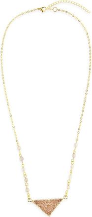 Saachi Druzy Triangle Necklace in Gold at Nordstrom Rack