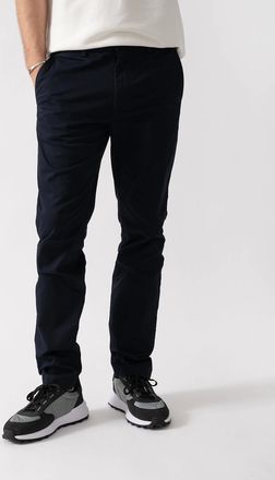 Lacoste Mens Lacoste Slim Fit Stretch Cotton Mens Chinos - Abysm HDE - Black - Size: 38/32