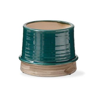Tag Large White Glazed Radius Planter for 5 Drop-in Pots in Green at Nordstrom