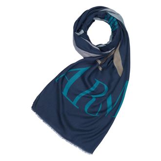 Armani Sjaal - Dames - Accessoires - Blauw - Maat: ONE Size