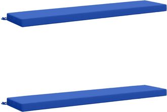 vidaXL Cojines Para Banco De 2 Piezas Soest 2 Uds. 100% Poli&eacute;ster Vidaxl