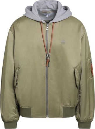 Loewe Heren, Jassen, Groen, Maat: M Leer