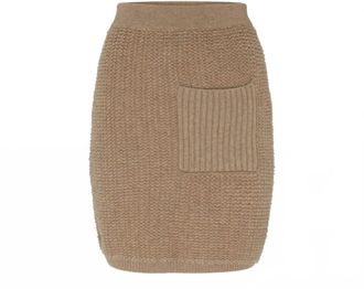Lisa Yang Womens Imogen Mini Skirt In Mole
