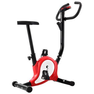 vidaXL Bicicleta Est&aacute;tica Con Resistencia De Cinta Roja Vidaxl