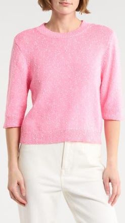 Nanette Lepore Slubbed Sweater in Heather Pastel Pink at Nordstrom Rack, Size X-Large