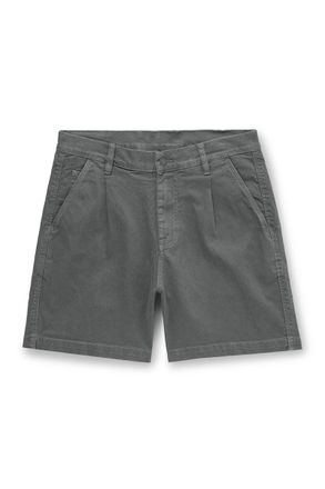 Corridor Straight-Leg Pleated Garment-Dyed Cotton-Blend Twill Shorts