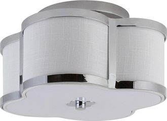 Jonathan Y Designs Jonathan Y Quatrefoil 13In Scalloped Shade Metal Classic Glam Led Flush Mount