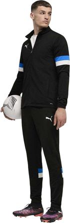 Puma Heren-trainingspak Individualrise met contrasterende biezen (Zwart)