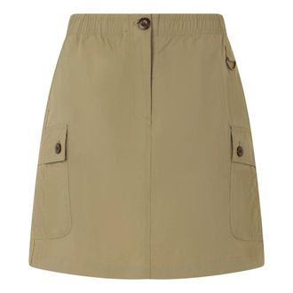 Barbour Short Skirts, female, Beige, Size: S Cargo Mini Skirt