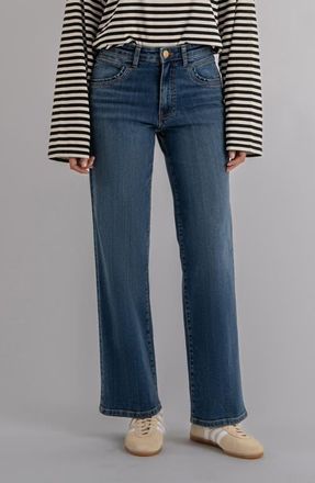 Kut from the Kloth Jodi High Waist Straight Leg Jeans in Amusement W/dar at Nordstrom, Size 14P