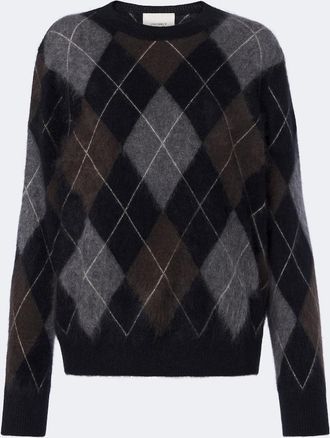 Lisa Yang Pullover Margy in cashmere a rombi