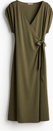 H&M Wickelkleid aus Jersey - Green