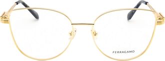 Ferragamo SF2240 Gold Metal Frame Eyeglasses - Gold