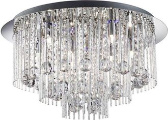 Searchlight Searchlight - Beatrix - Lámpara de techo empotrada de 8 luces led Cromo, Cristal, G9
