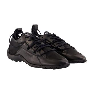 Sams&oslash;e & Sams&oslash;e Mesh and Leather Hybrid Sneaker - Black