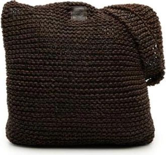 Chanel Pre-owned Gebreide Leren Schoudertas - Dames - Vintage Schoudertas - Bruin - ONE Size - Leer - Vintage