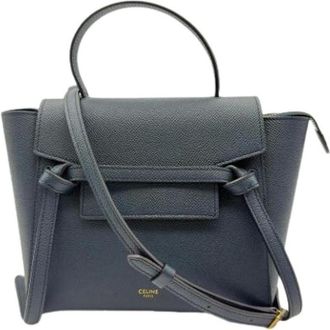 Celine Pre-owned Handbags, female, Blue, Size: ONE SIZE Pre-owned Vintage Briefcase Handbag