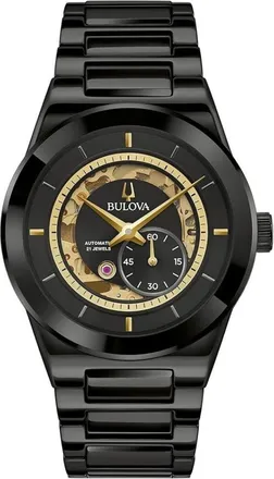 Bulova Mens Millennia Black Dial Watch