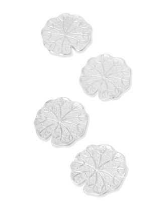 Tiramisu Set Of 4 Victoria Argentum Lily Pad Coasters