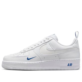 Nike Air Force 1 Low Cut Out Reflective Swoosh White Blue FB8971-100