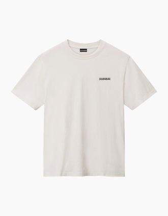 Napapijri Mens Napapijri S-Small Box T-Shirt - White - Size: 40