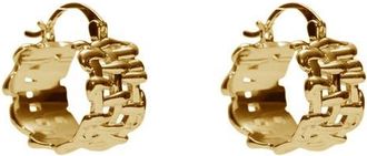 Argento Vivo Textured Huggie Hoop Earrings in Gold at Nordstrom