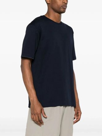 Herno Lightweight Cotton Jersey T-Shirt - Navy