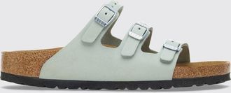 Birkenstock Sandali piatti Florida Fresh in pelle nabuk con triplo cinturino