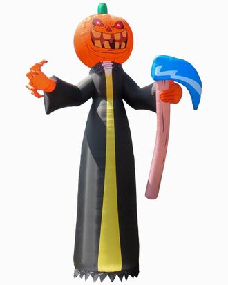 National Tree Company 20Ft Inflatable Halloween Pumpkin Reaper