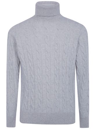 FILIPPO DE LAURENTIIS Turtle Neck Braided Sweater