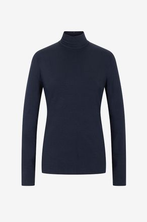 Akris Top mit langen Ärmeln und Stehkragen aus Modal