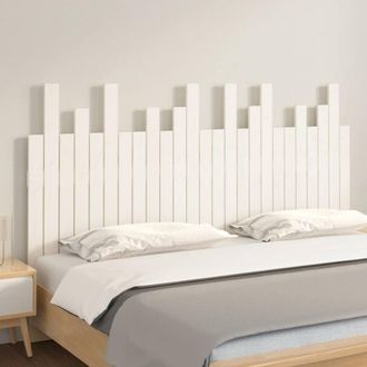 Berkfield Home Wall Headboard White 159.5x3x80 cm Solid Wood Pine