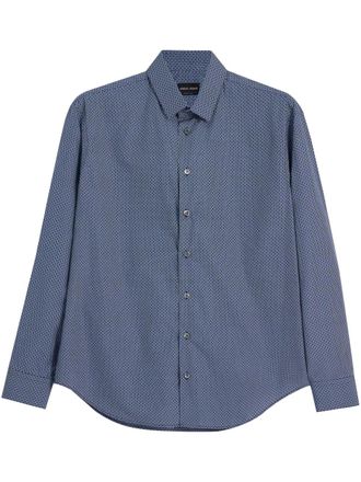Giorgio Armani Camicia a fantasia - Blu