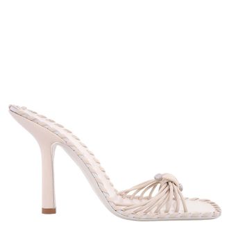 Burberry Leather Rumba Heeled Sandals, Brand Size 40 ( US Size 10 )