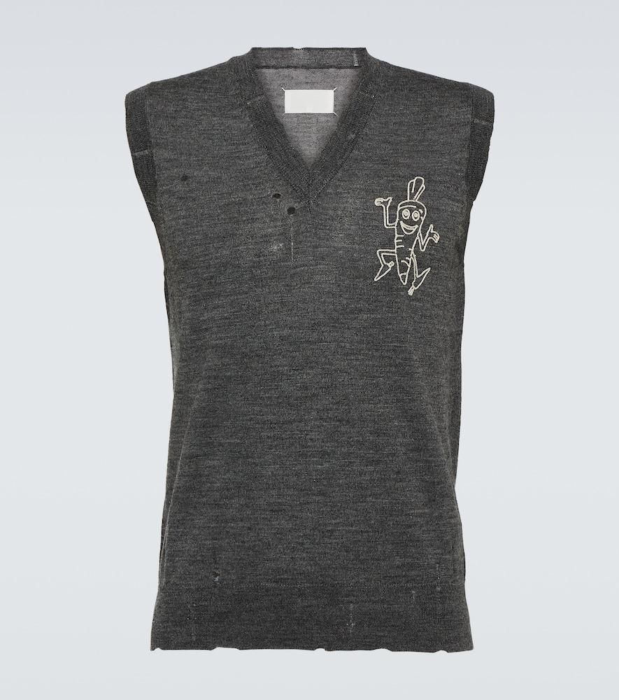 Peluche Femme Maison Margiela En Laine Grise - Taille S/IT 40, Neuve Avec étiquettes