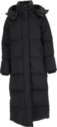 Woolrich Black Quilted Detachable Hood Down Jacket