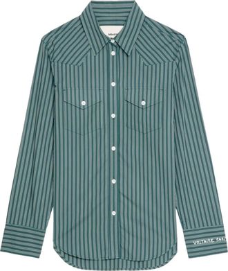 Zadig&Voltaire Camicia a righe - Verde