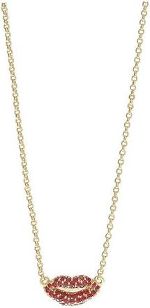 Kate Spade New York Lps Mni Pendant Womens Necklace Red, Brass/Cubic Zirconia