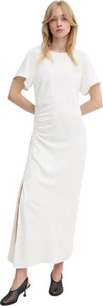 Sams&oslash;e & Sams&oslash;e Saalbero Jurk - Dames - Maxi kleedjes - Wit - S - Polyester - Kleedjes