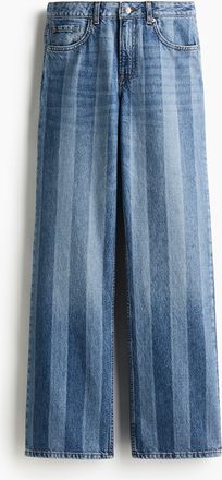 H&M Wide High Jeans - Blue