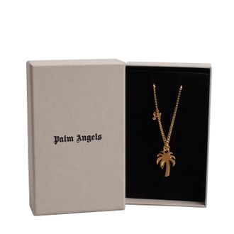 Palm Angels Womens Necklace with Tree Pendant PMOB091F23MAT0017676 - Gold - One Size