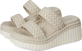 Mia Yoshi Womens Wedge Shoes Ecru : 7.5 M, Faux Leather
