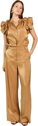 Aaiko Dames, Broeken, Bruin, Maat: XS